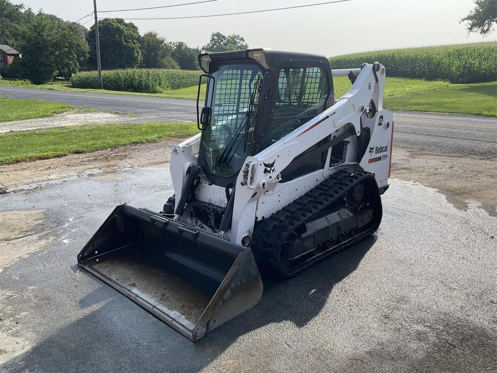 2014 Bobcat T590 compact track loader — front view